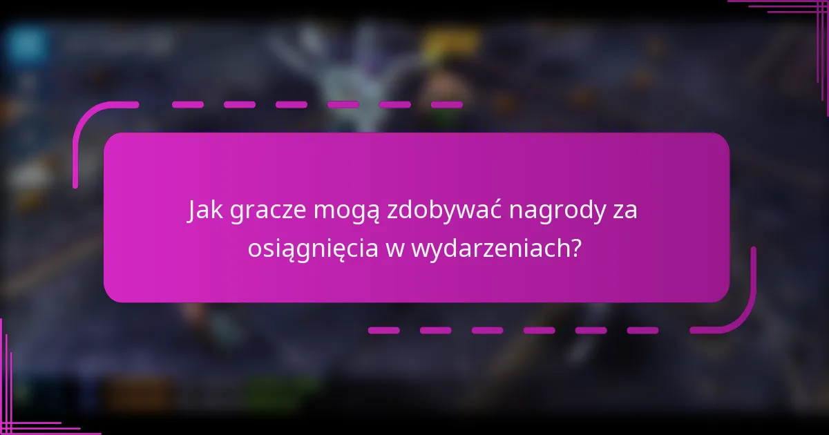 Jak gracze mogą zdobywać nagrody za osiągnięcia w wydarzeniach?